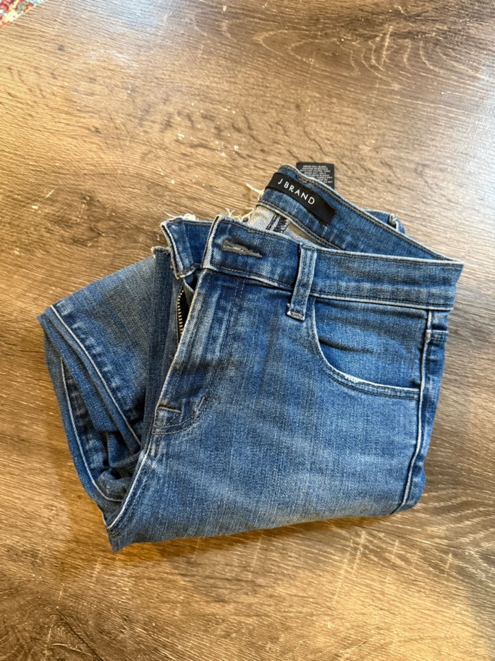J Brand Mid Wash Slim Straight Jeans